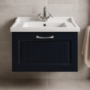 Bathroom  1 Drawer Wall Hung Traditional Basin Unit - Chawton