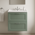 Bathroom  2 Drawer Wall Hung Traditional Basin Unit - Chawton
