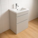 Bathroom  2 Drawer Wall Hung Rear Tap Basin Unit - Selborne