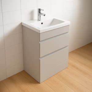 Bathroom  2 Drawer Wall Hung Rear Tap Basin Unit - Selborne