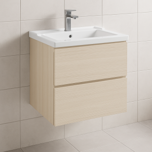 Bathroom  2 Drawer Wall Hung Traditional Basin Unit - Selborne