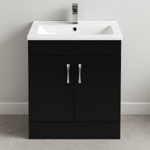 Freestanding  Bathroom 2 Door Minimalist Basin Unit - Lymington Acrylic