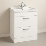 Freestanding  Bathroom 2 Drawer Traditional Basin Unit - Lymington Acrylic