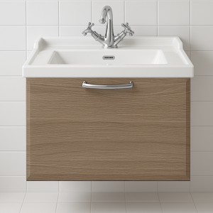 Bathroom 1 Drawer Wall Hung Traditional  Basin Unit - Hambledon