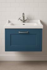 Bathroom  1 Drawer Wall Hung Traditional Basin Unit - Wickham