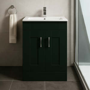Freestanding  Bathroom 2 Door Minimalist Basin Unit - Express Cartmel