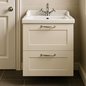 Bathroom  2 Drawer Wall Hung Traditional Basin Unit - Bramshaw