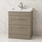 Freestanding  Bathroom 2 Drawer Traditional Basin Unit - Bramshaw