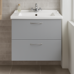 Bathroom  2 Drawer Wall Hung Traditional Basin Unit - Express Vivo