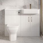 1000mm Curved Basin Combination Set -  Brockenhurst