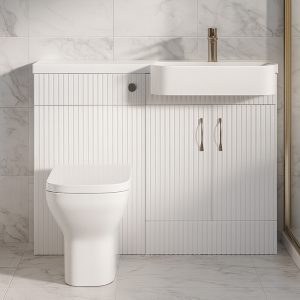 1000mm Curved Basin Combination Set -  Brockenhurst