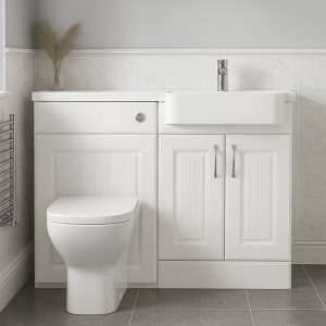 1100mm  Curved Basin Combination Set - Chawton