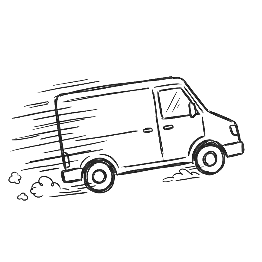 Delivery van
