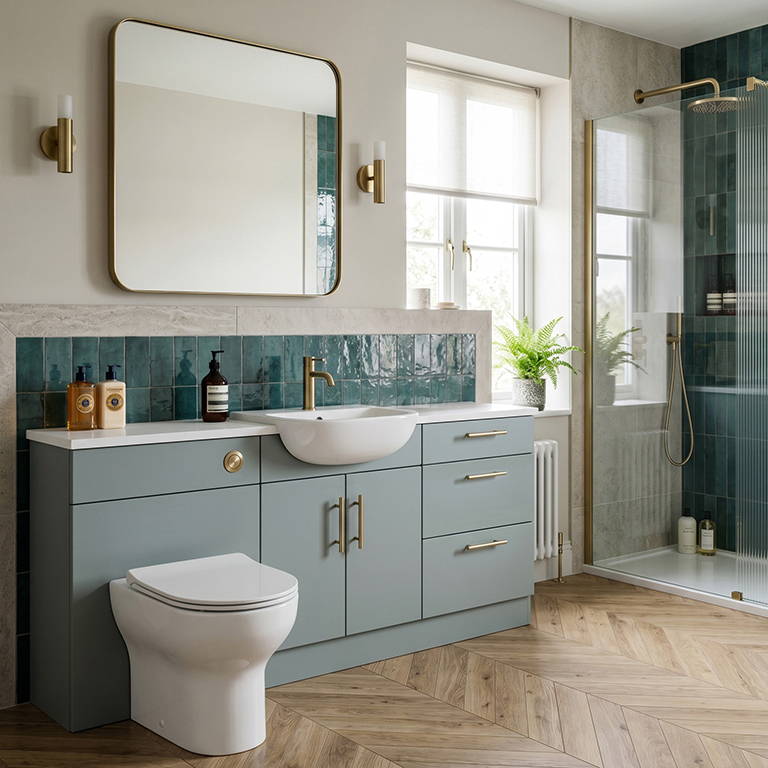Customer home bathroom