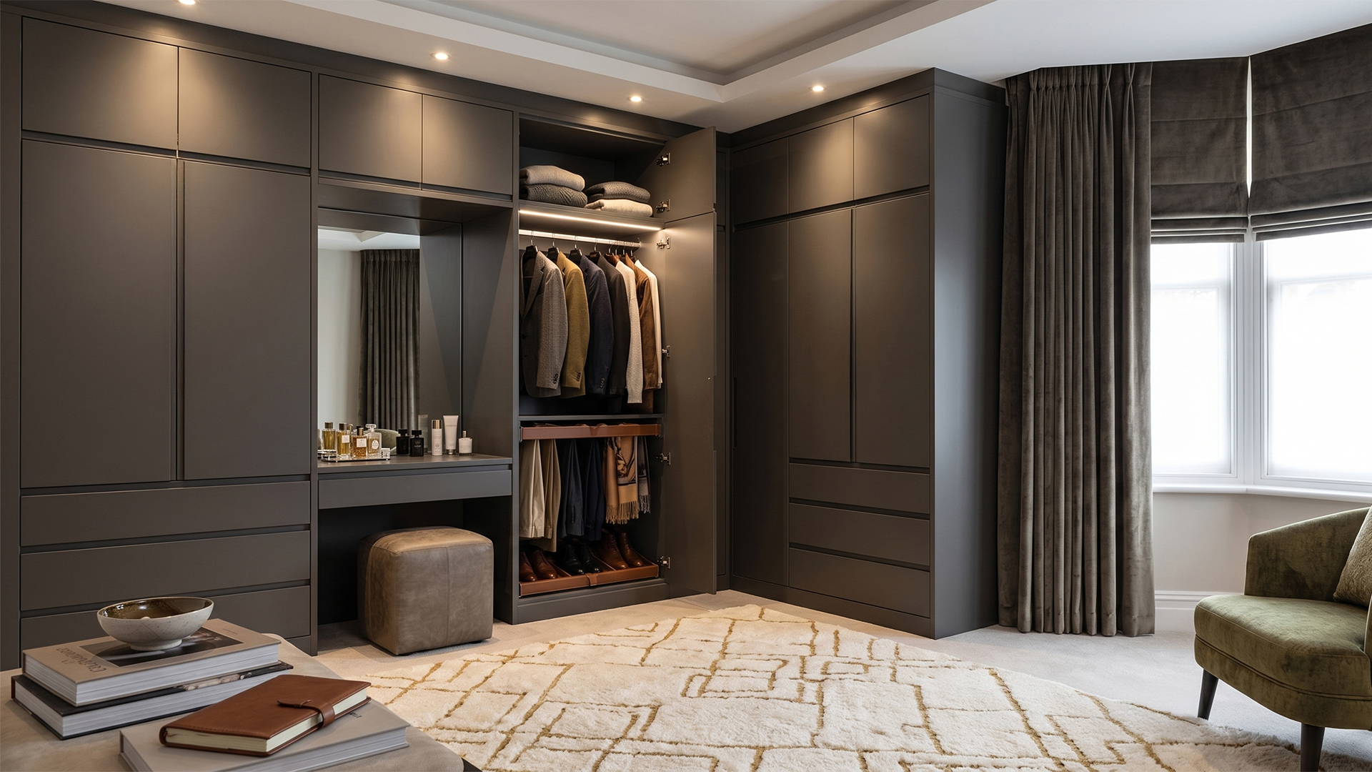 Selborne fitted bedroom in black