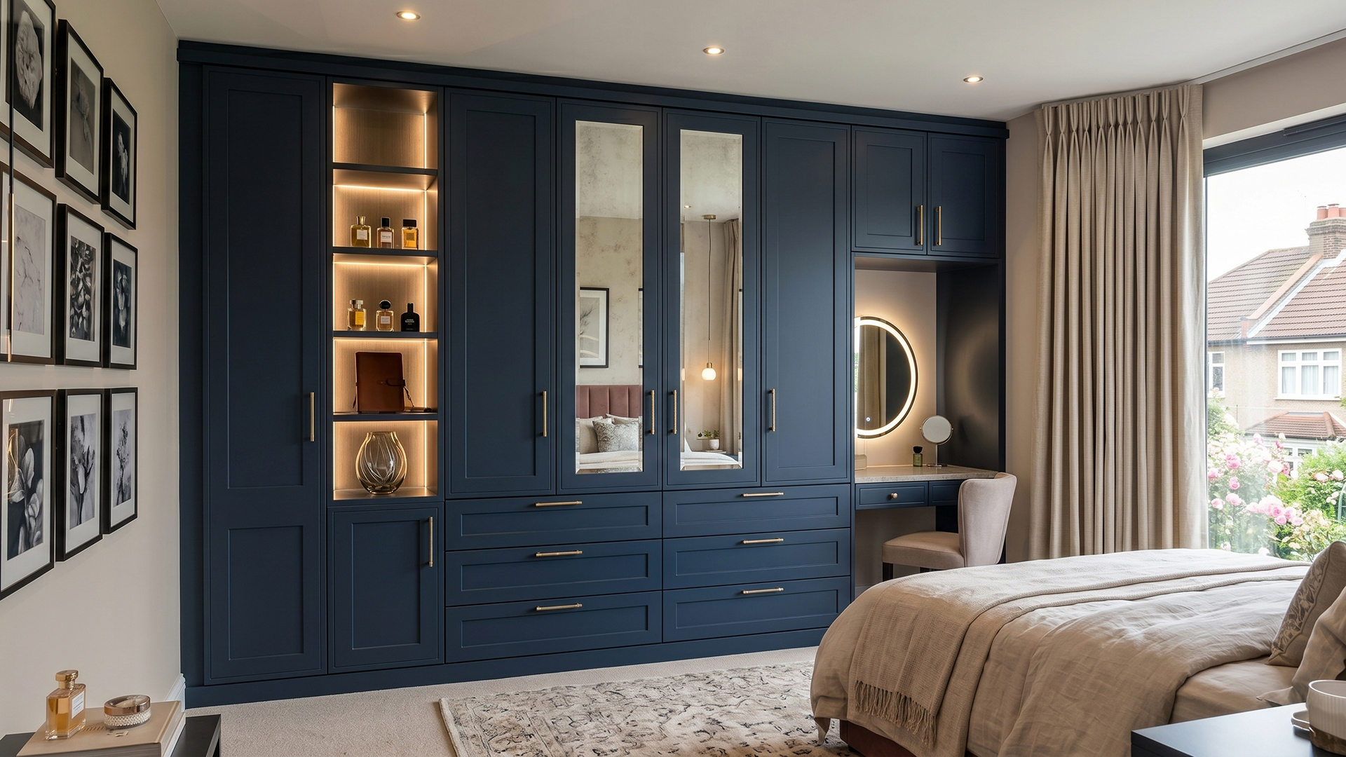 bedroom furniture in real home