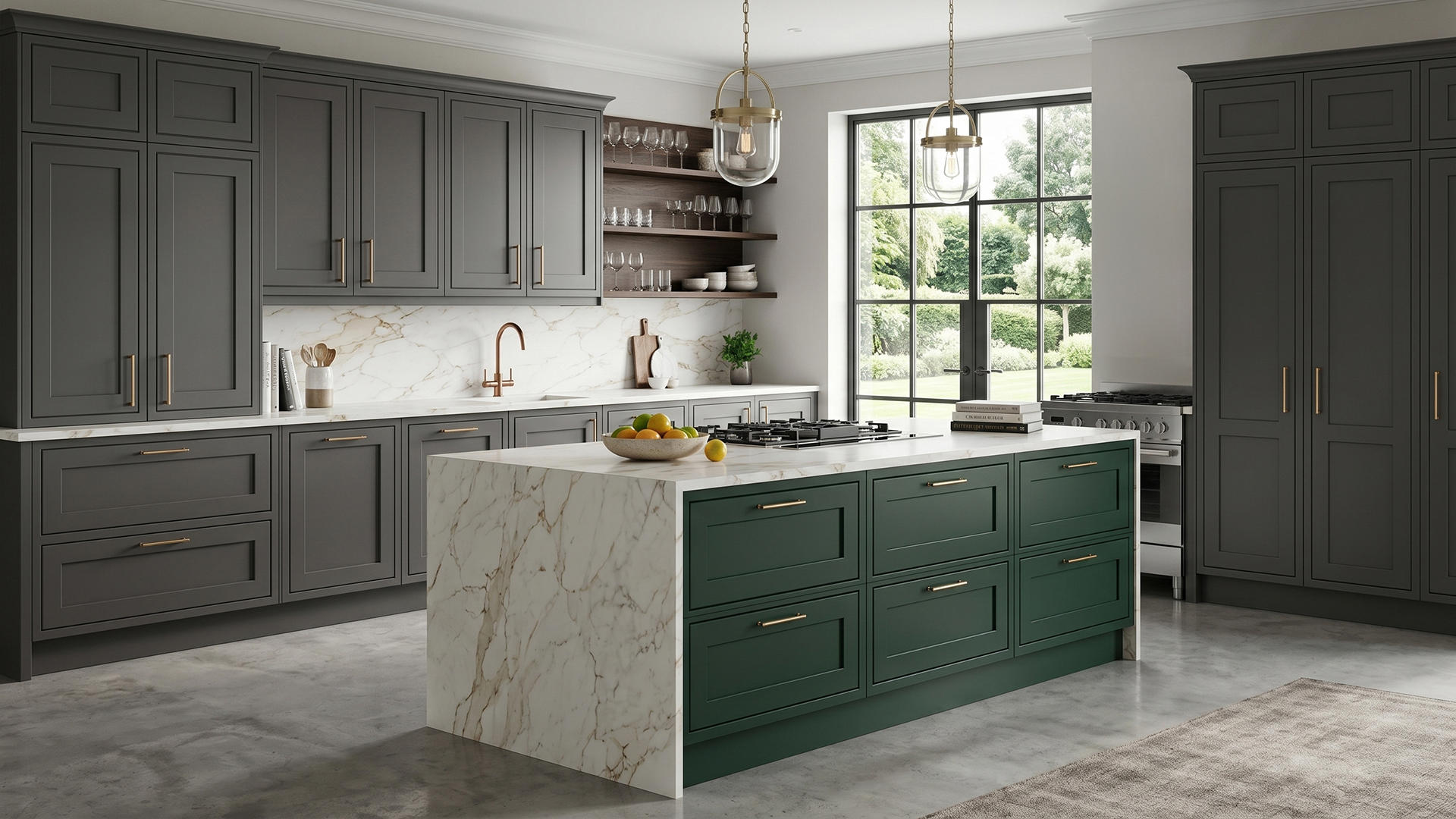 Wickham kitchen in matt graphite