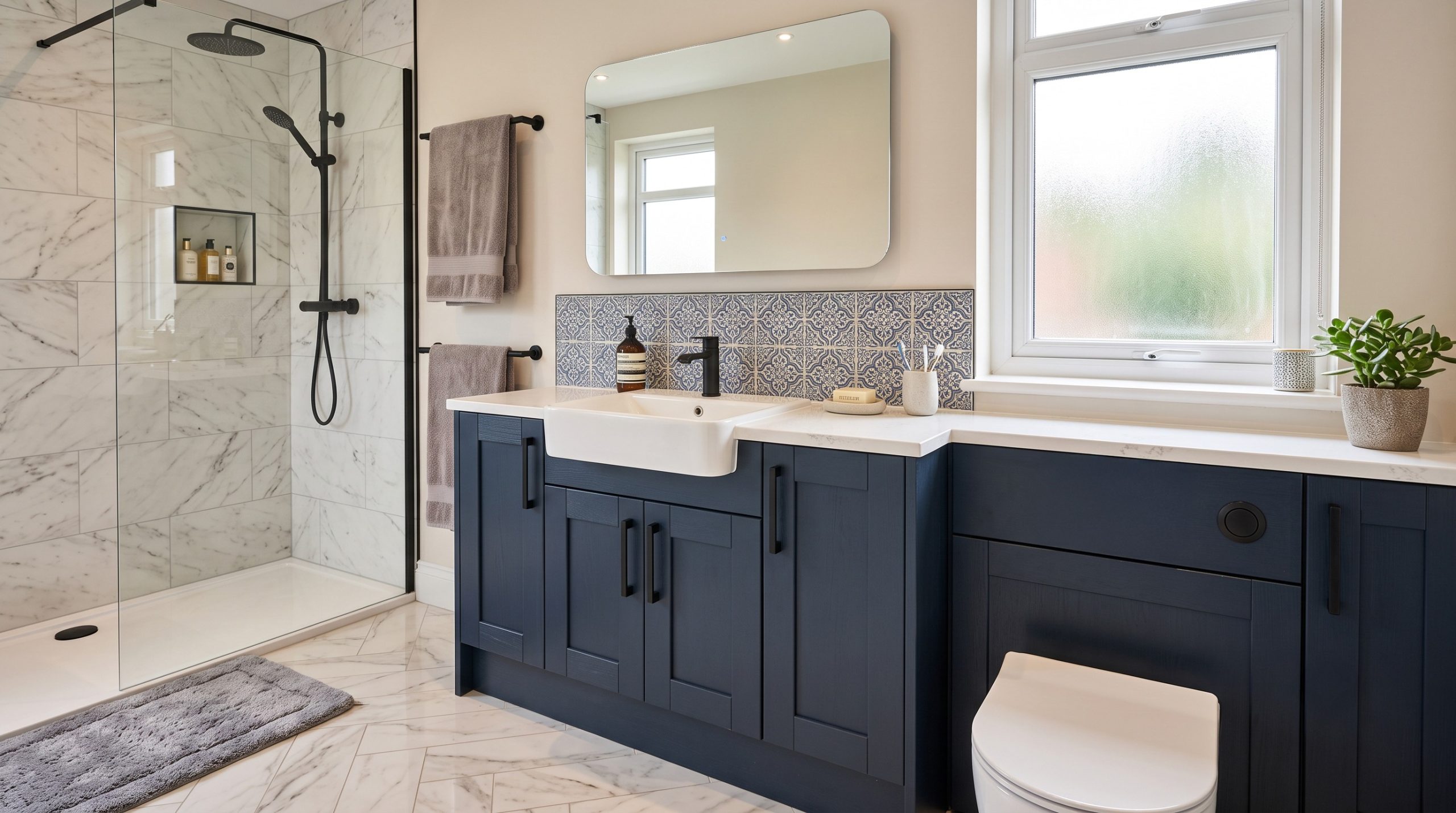 Customer home bathroom