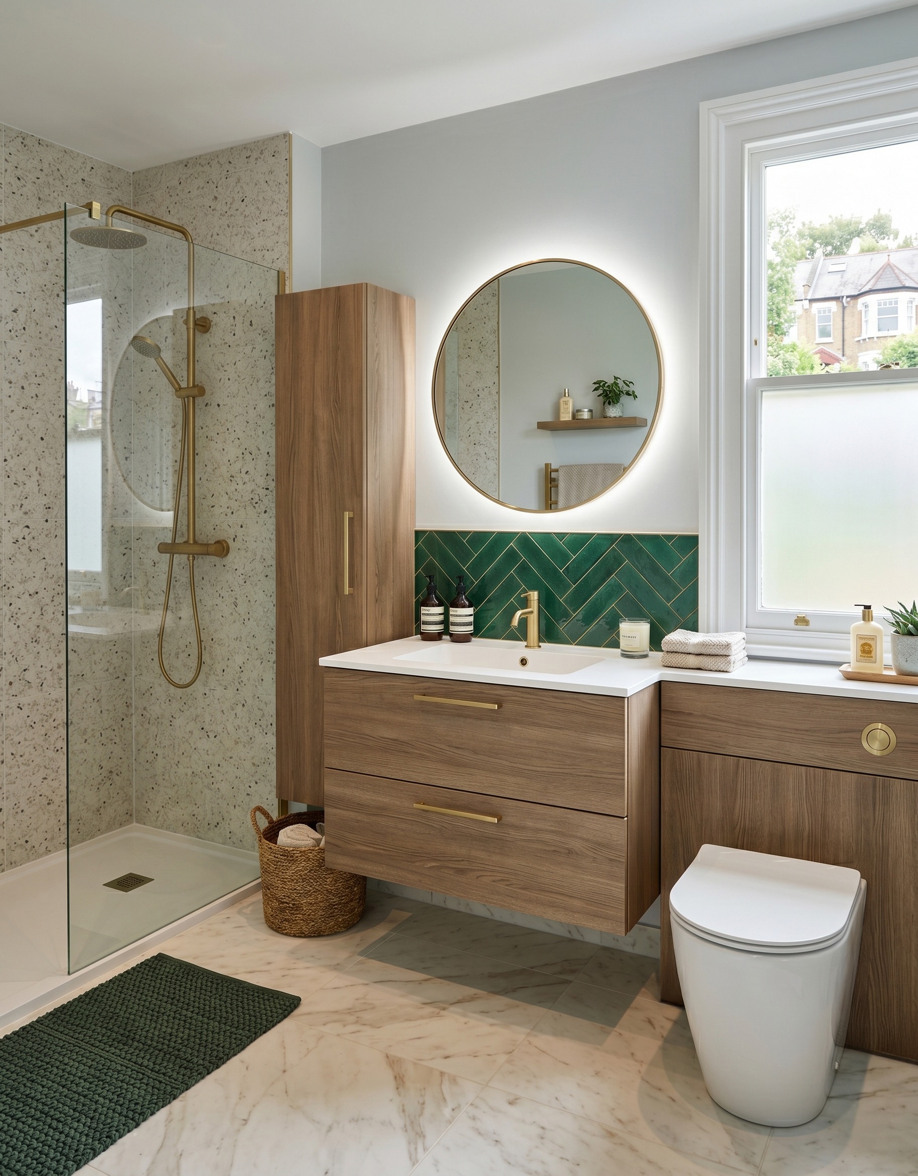 Customer home bathroom