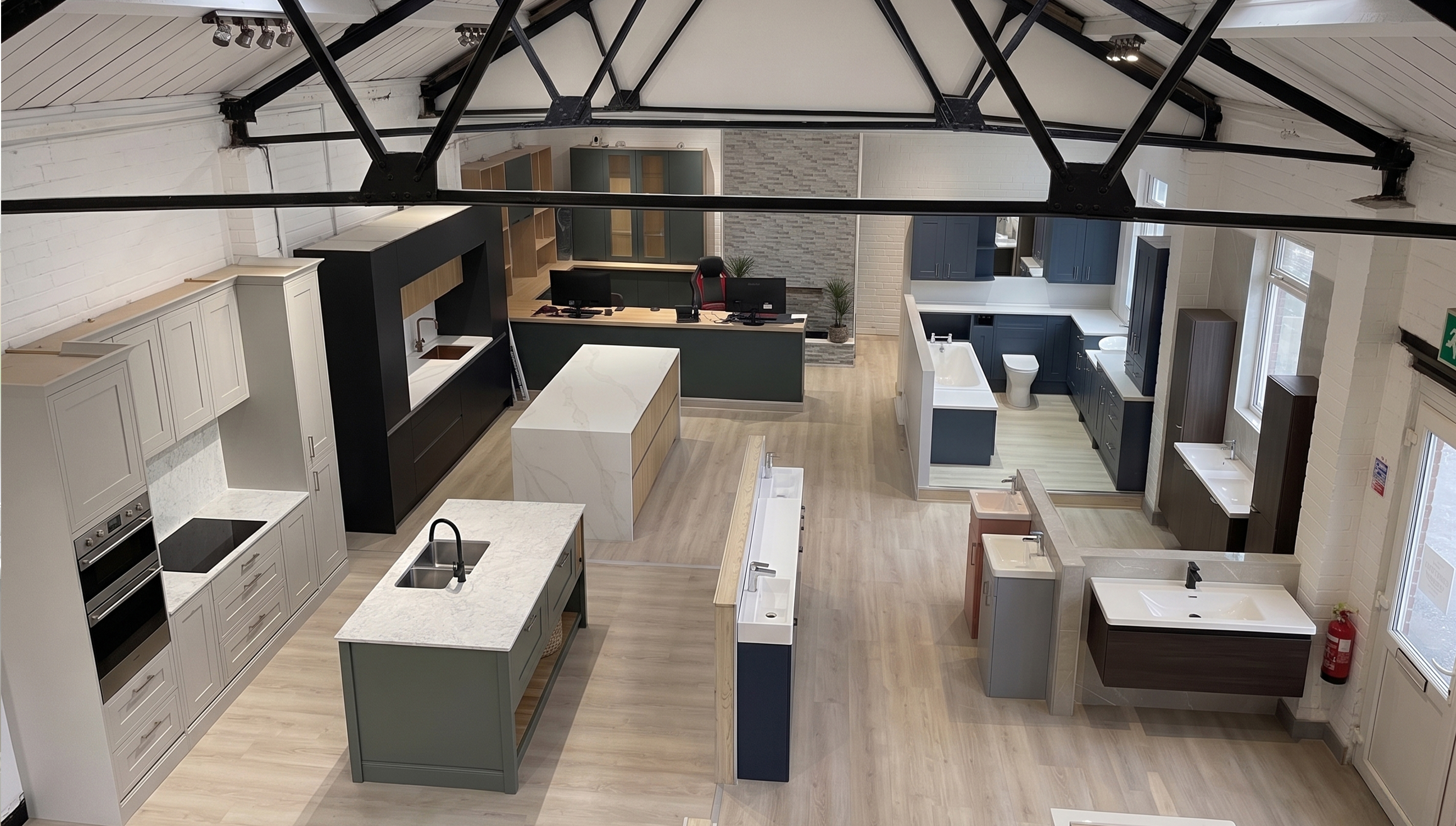 The modern Paramount Collection Hampshire showroom
